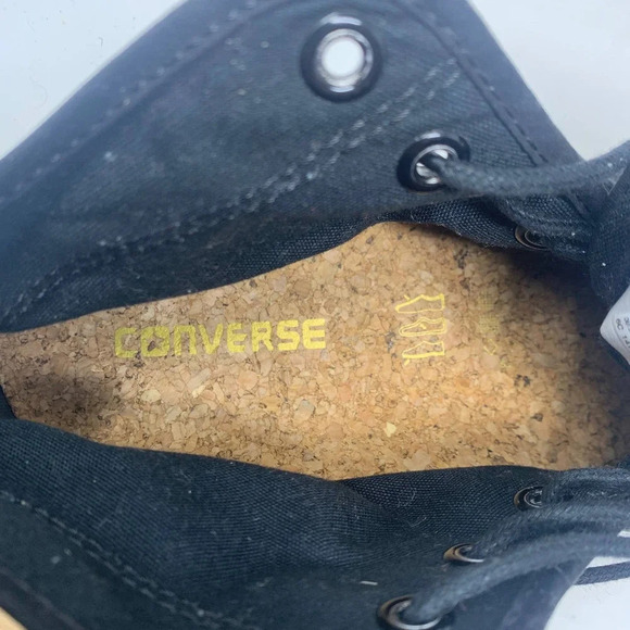 Converse Jack Purcell Canvas High Top‎ Sneakers Black White Size 10.5 - Picture 12 of 12